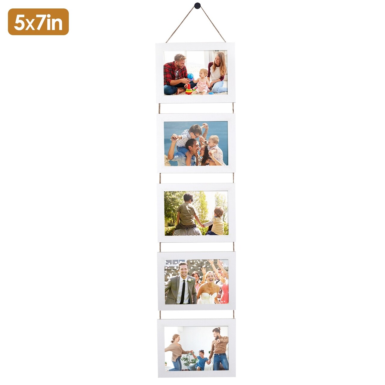 Wall Hanging Picture Collage Frame Wall Decor Without Mat Rustic Style Wood Photo Frame Display